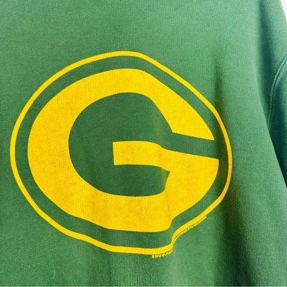 Junk Food Clothing Green and Yellow Packers Hoodie Sweater Size Large - Picture 3 of 8